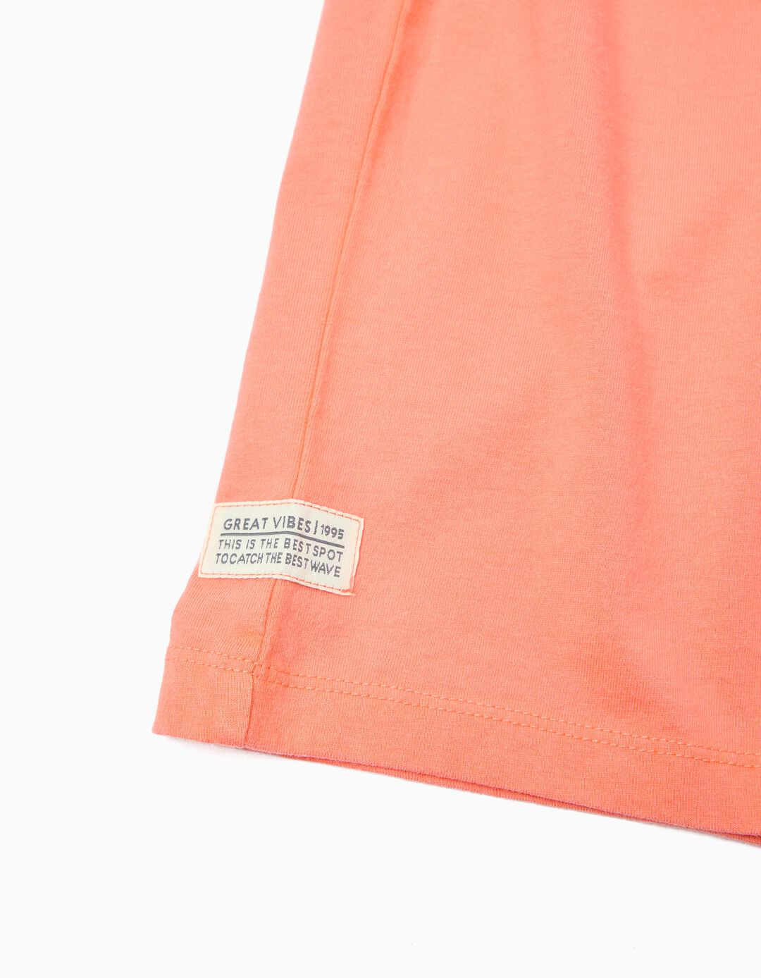 T-shirt Estampada, Menino, Laranja