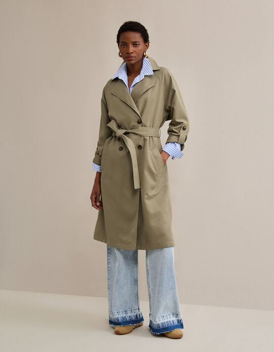 Comprar Online Gabardina, Mulher, Verde