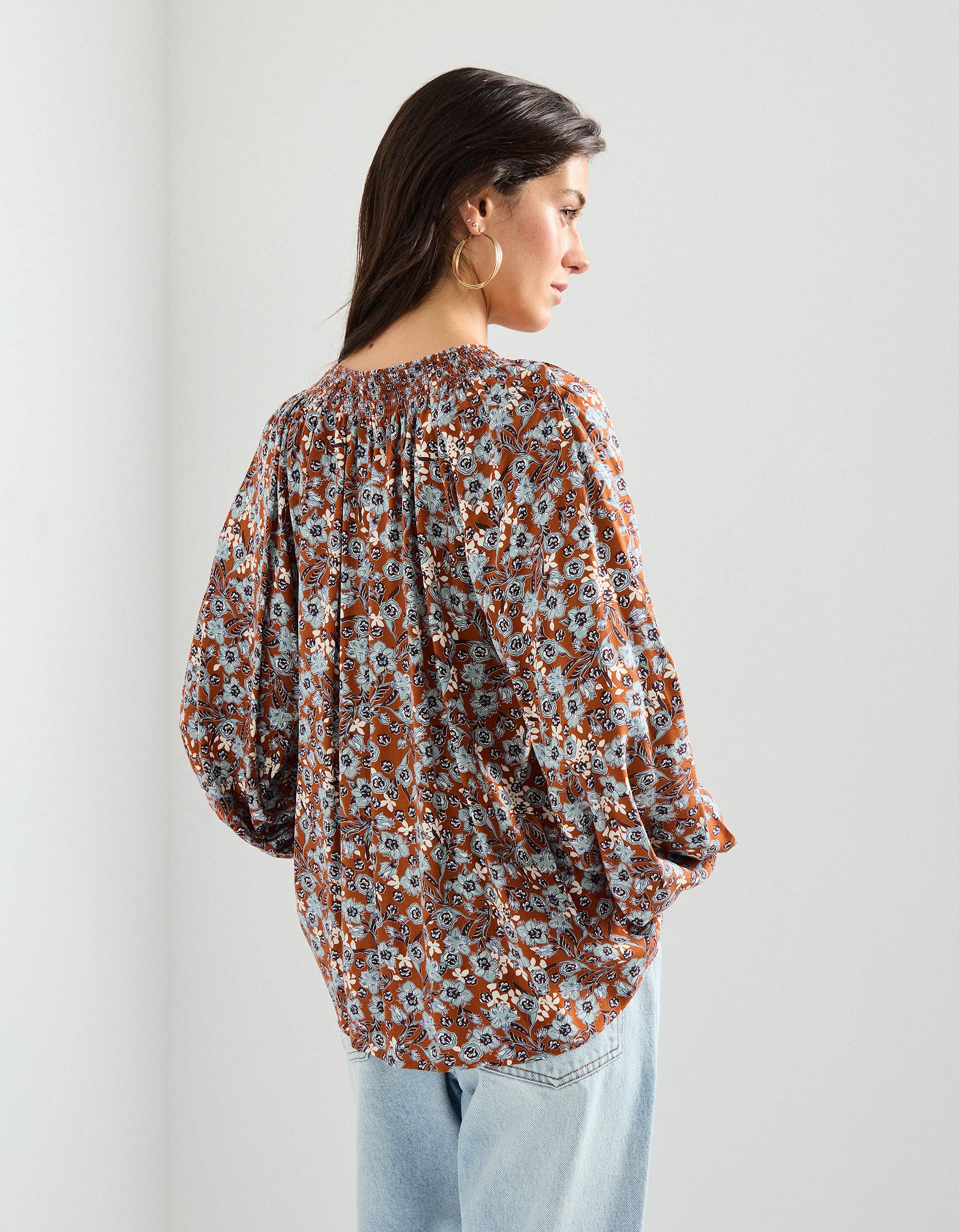 Comprar Online Blusa Viscose, Mulher, Laranja Escuro