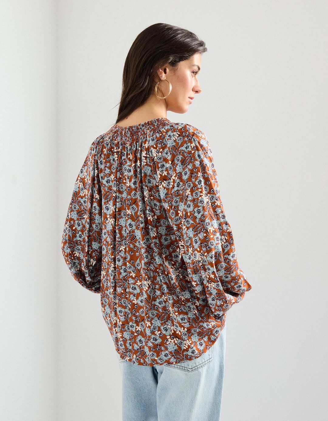 Blusa Viscose, Mulher, Laranja Escuro