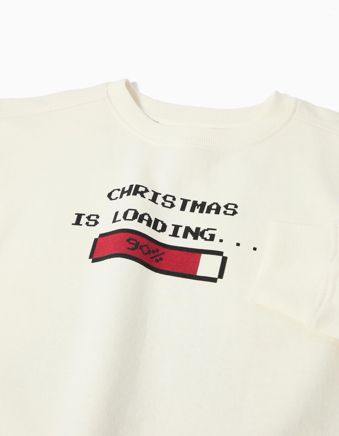 Sweatshirt de Natal, Menino, Branco