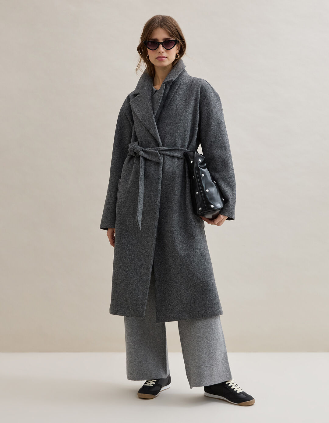 Casaco Comprido, Mulher, Cinzento