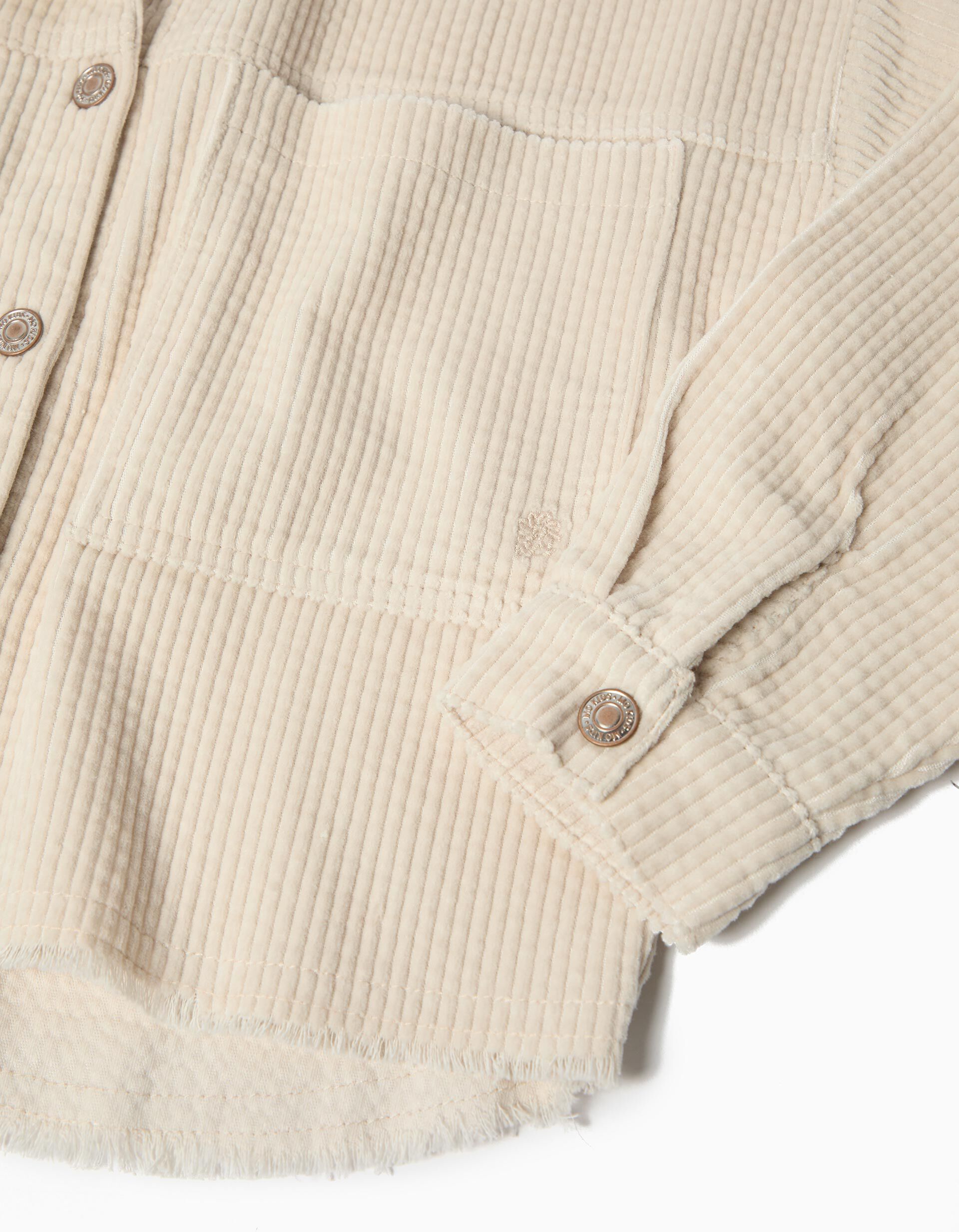 Comprar Online Sobrecamisa, Menina, Bege Claro 