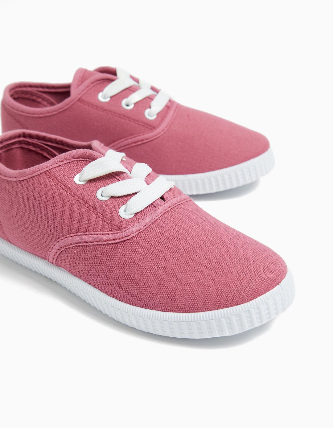 Canvas Sneakers, Girl, Pink