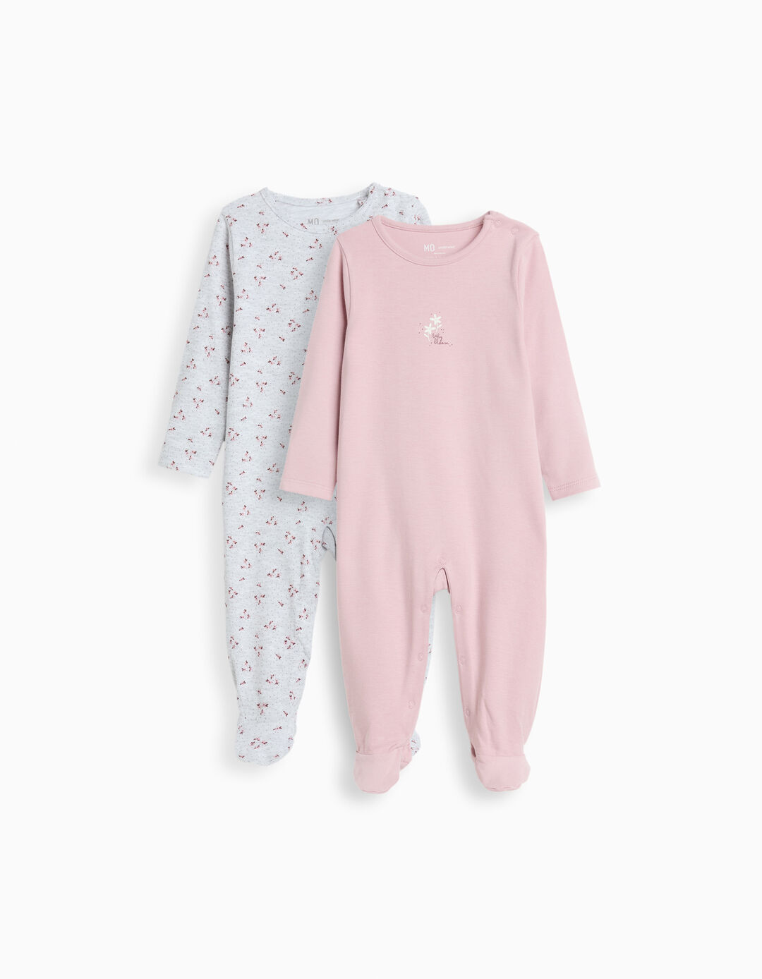 Pack 2 Babygrows, Rec&eacute;m-Nascido, Lil&aacute;s Claro
