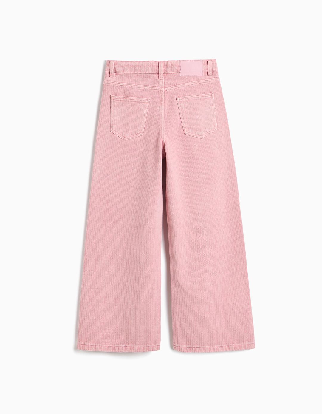 Cal&ccedil;as De Ganga Wide Leg Espiga, Menina, Rosa