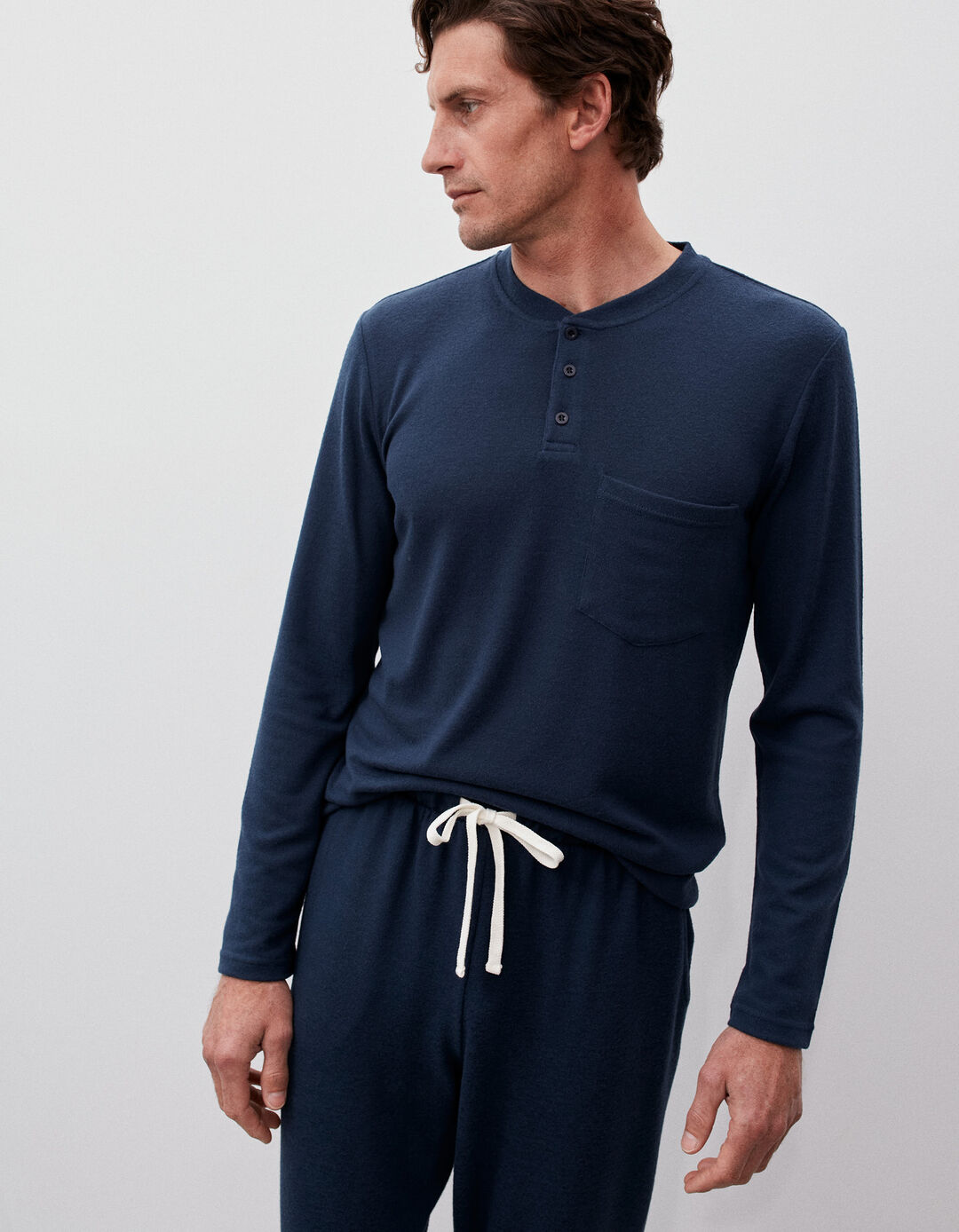 Pajamas, Men, Dark Blue