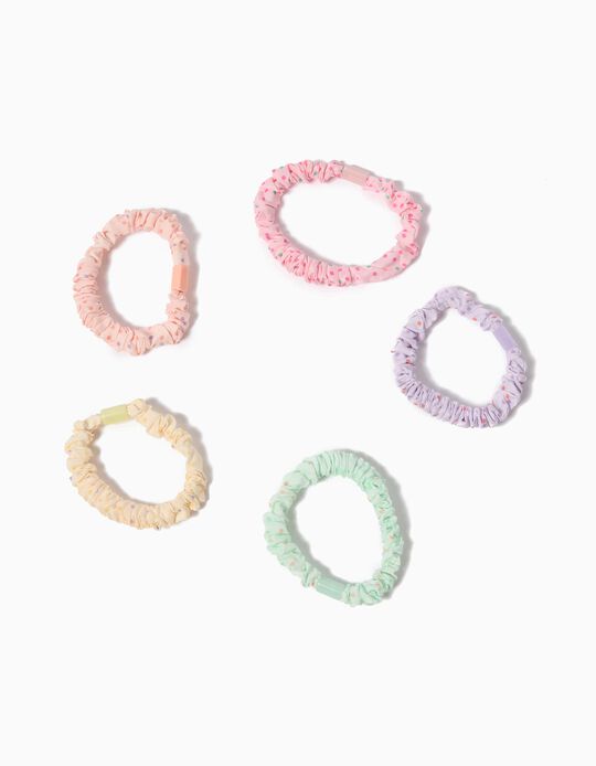 Comprar Online Pack 5 Elásticos de Cabelo, Menina, Multicor