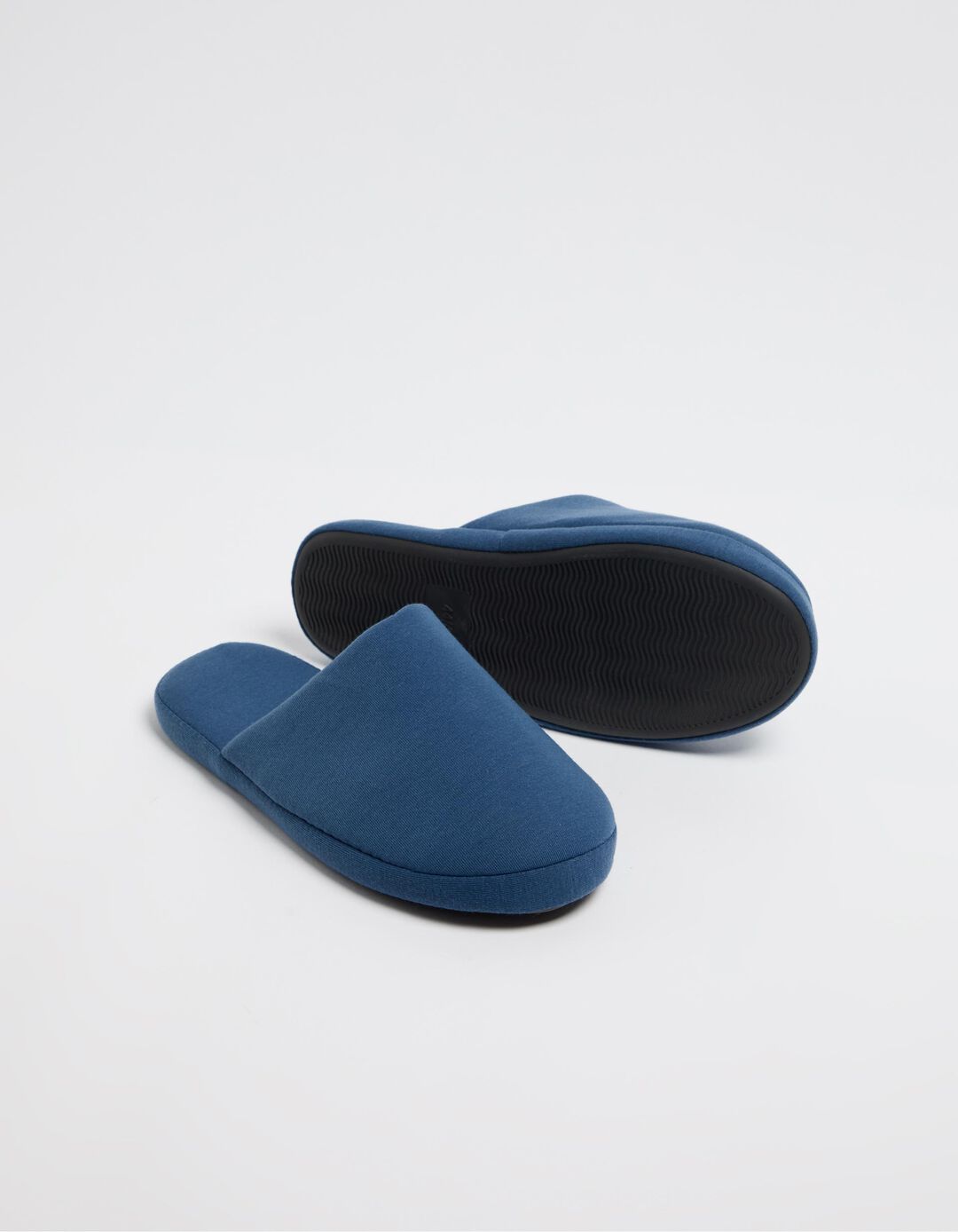 Chinelos de Quarto Jersey, Homem, Azul