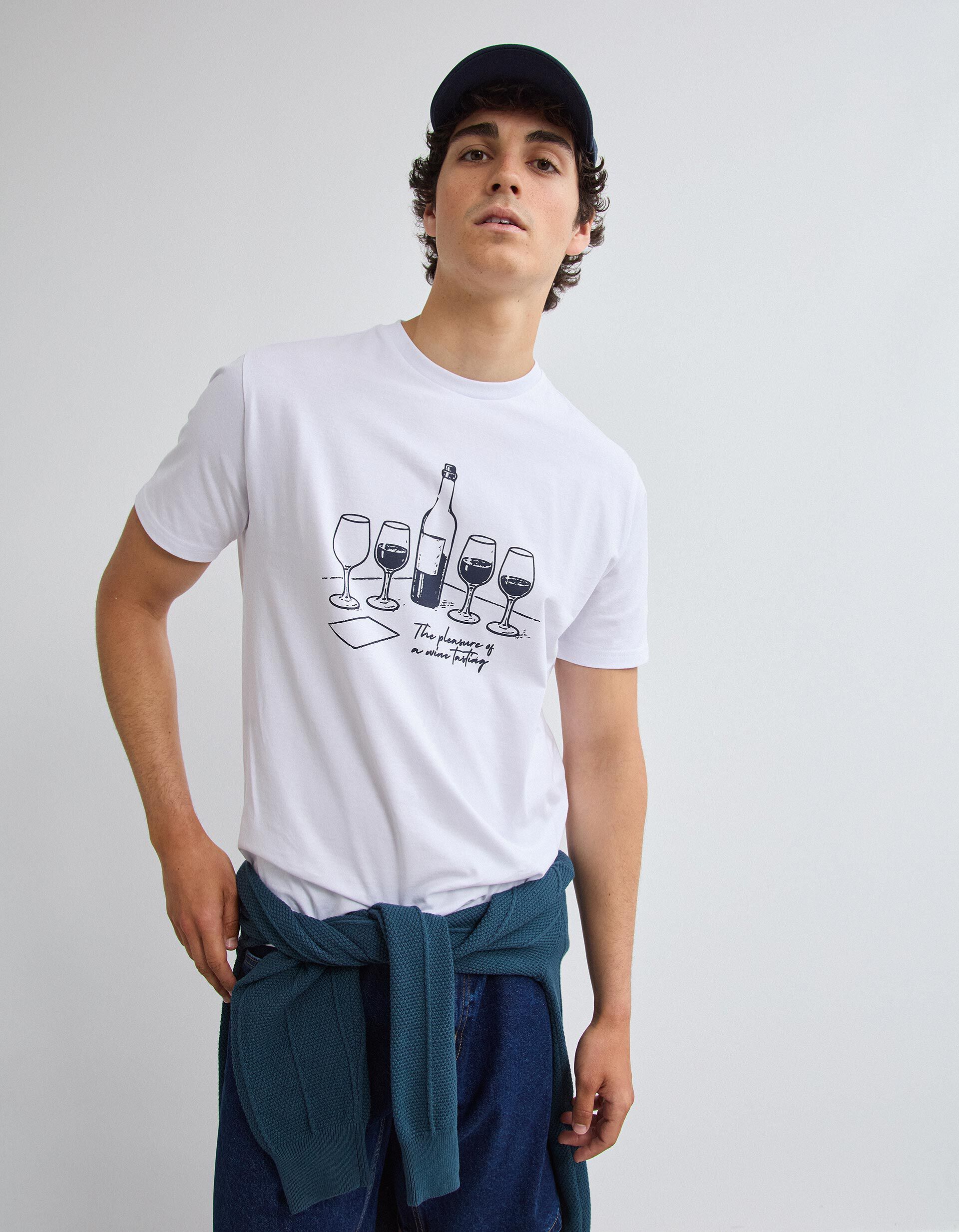 Comprar Online T-shirt Jersey, Homem, Branco