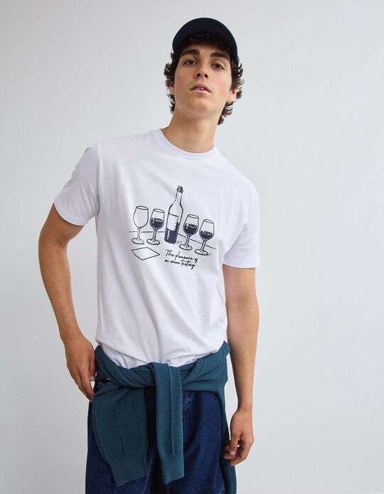 Comprar Online T-shirt Jersey, Homem, Branco