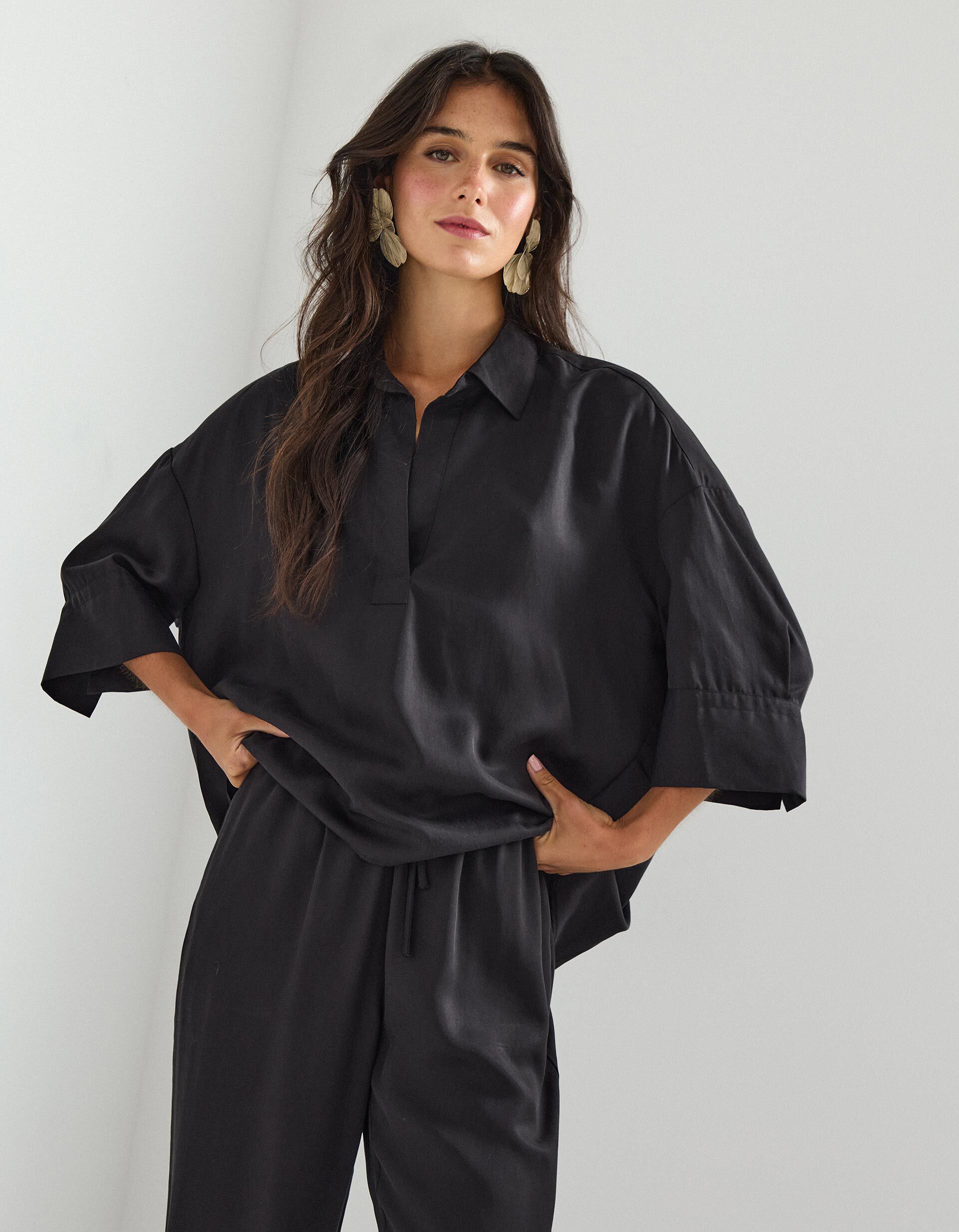 Comprar Online Blusa Liocel, Mulher, Cinzento Escuro