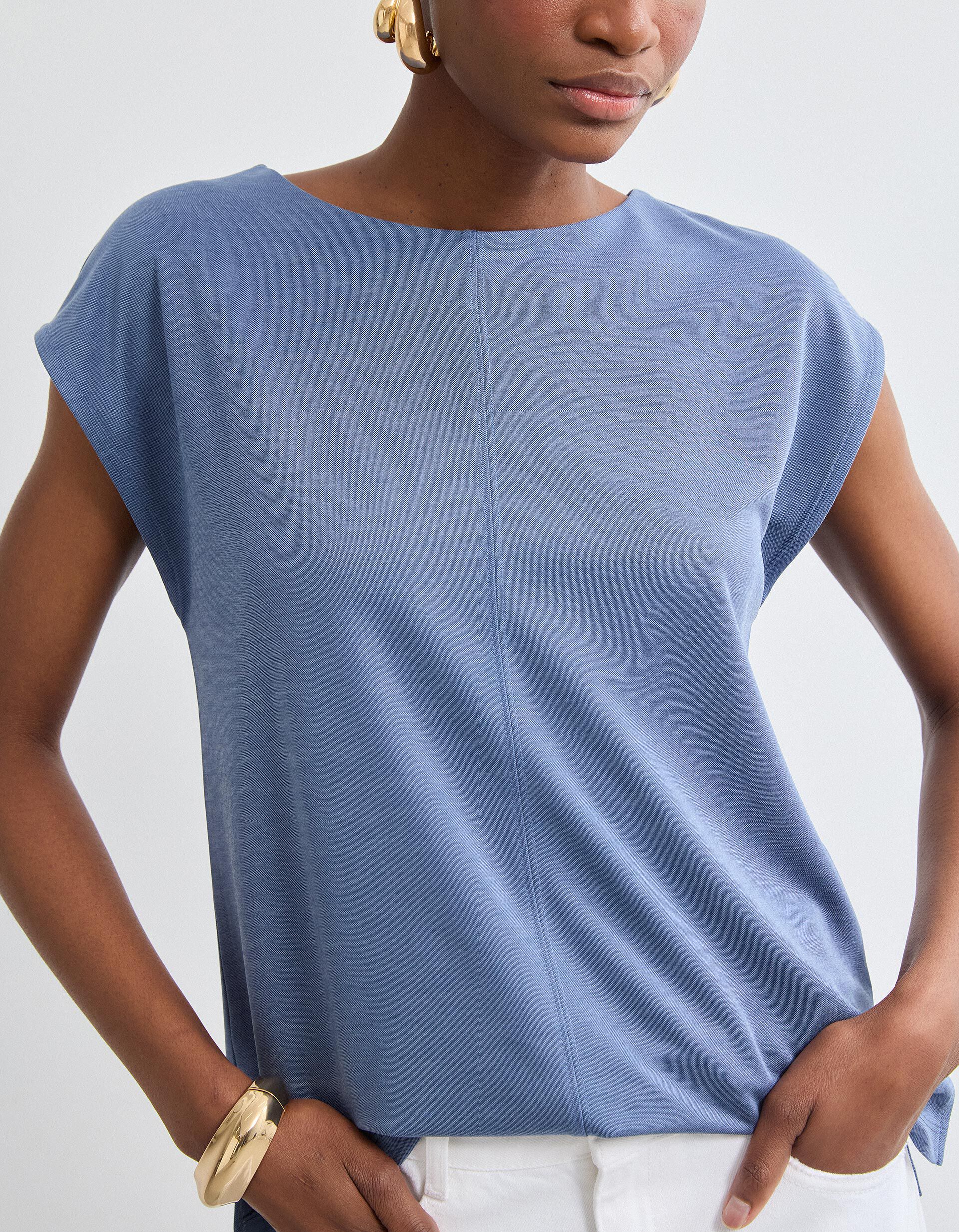 Comprar Online T-shirt, Mulher, Azul