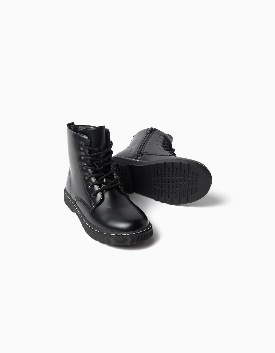 Botas Militares, Menina, Preto