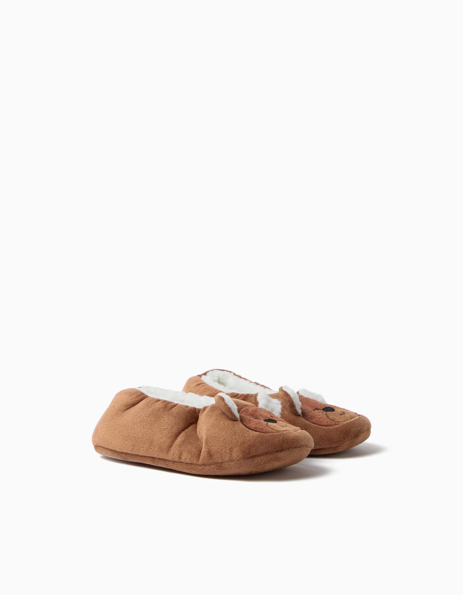 Comprar Online Pantufas Urso, Menina, Castanho