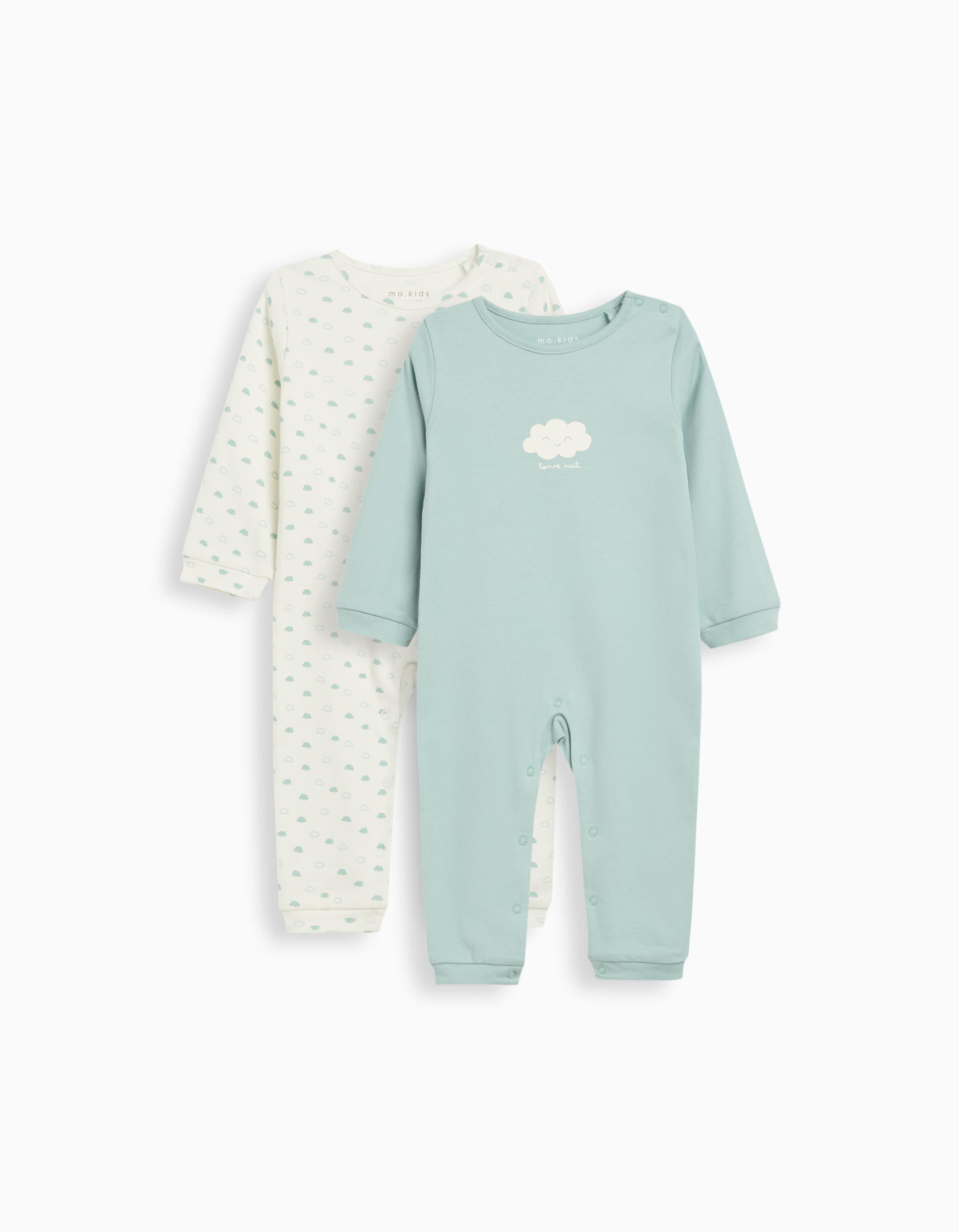 Comprar Online Pack 2 Babygrows, Menino, Verde Claro