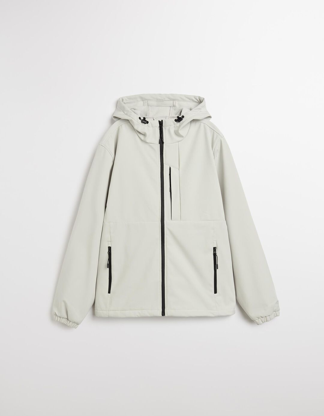 Parka com Capuz, Homem, Cinzento Claro