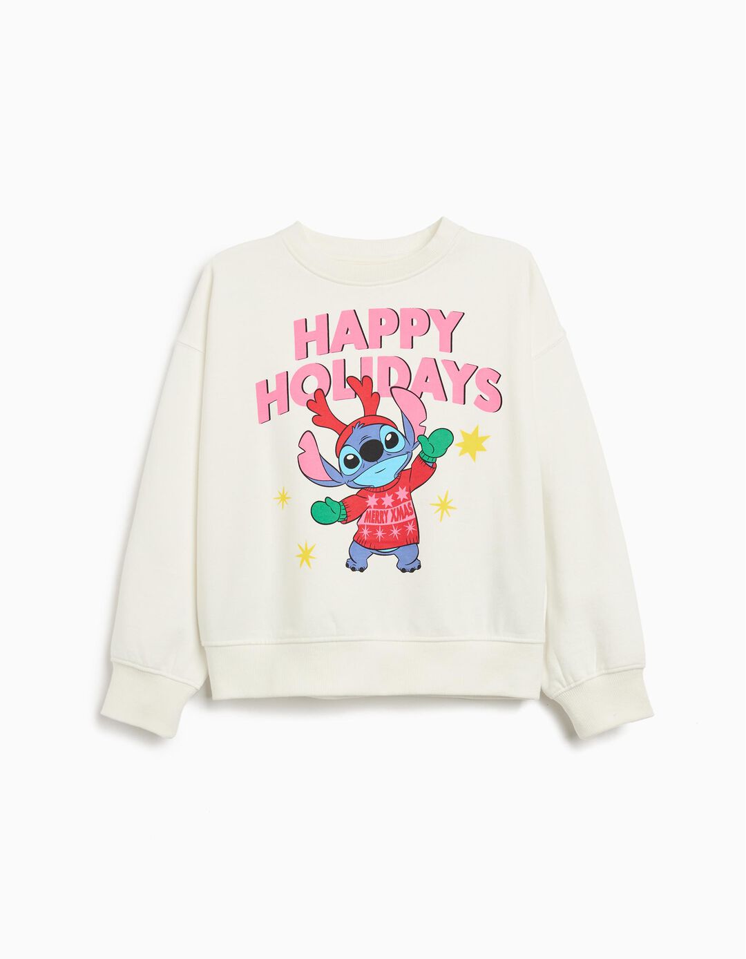 Sweatshirt 'Stitch' ©Disney, Menina, Branco