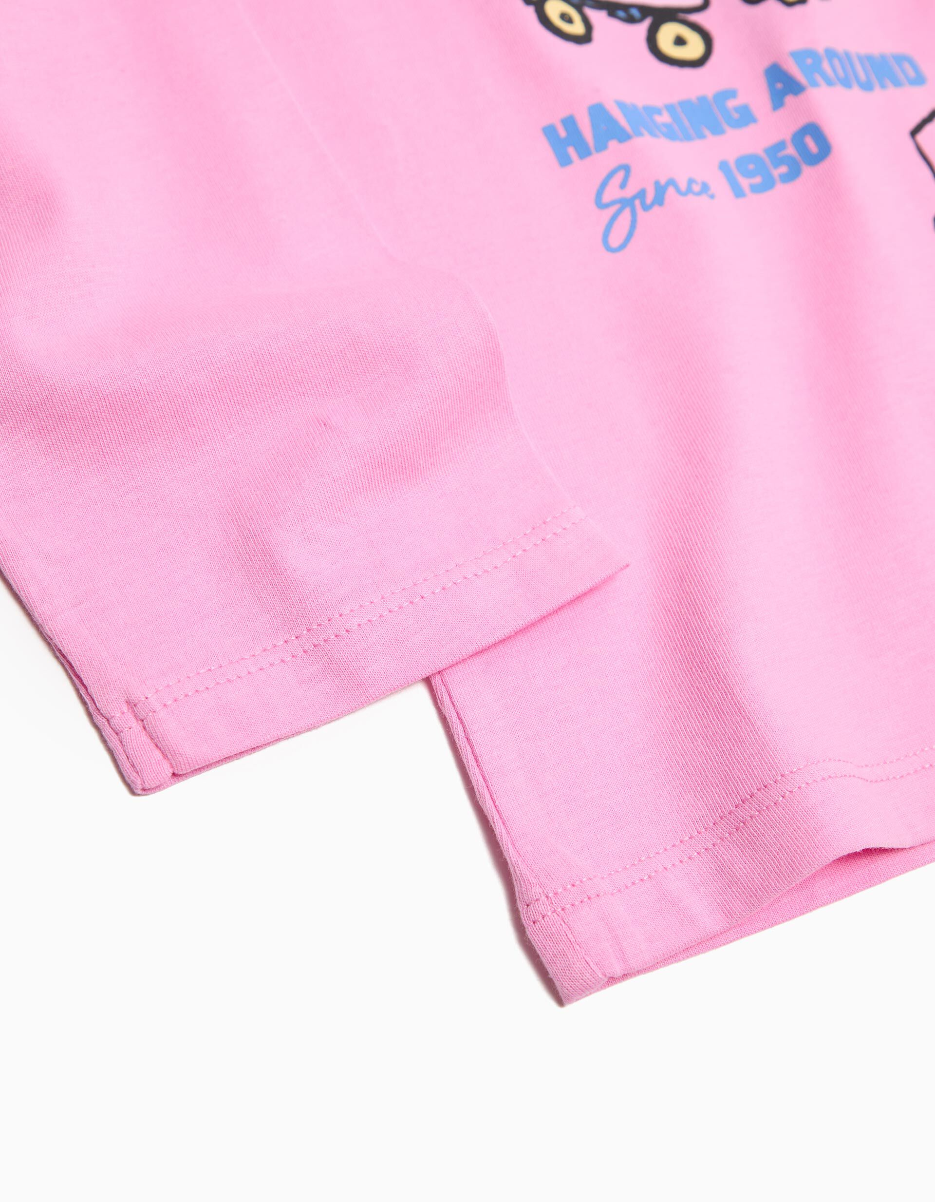 Comprar Online T-shirt de Manga Comprida 'Snoopy', Menina, Rosa