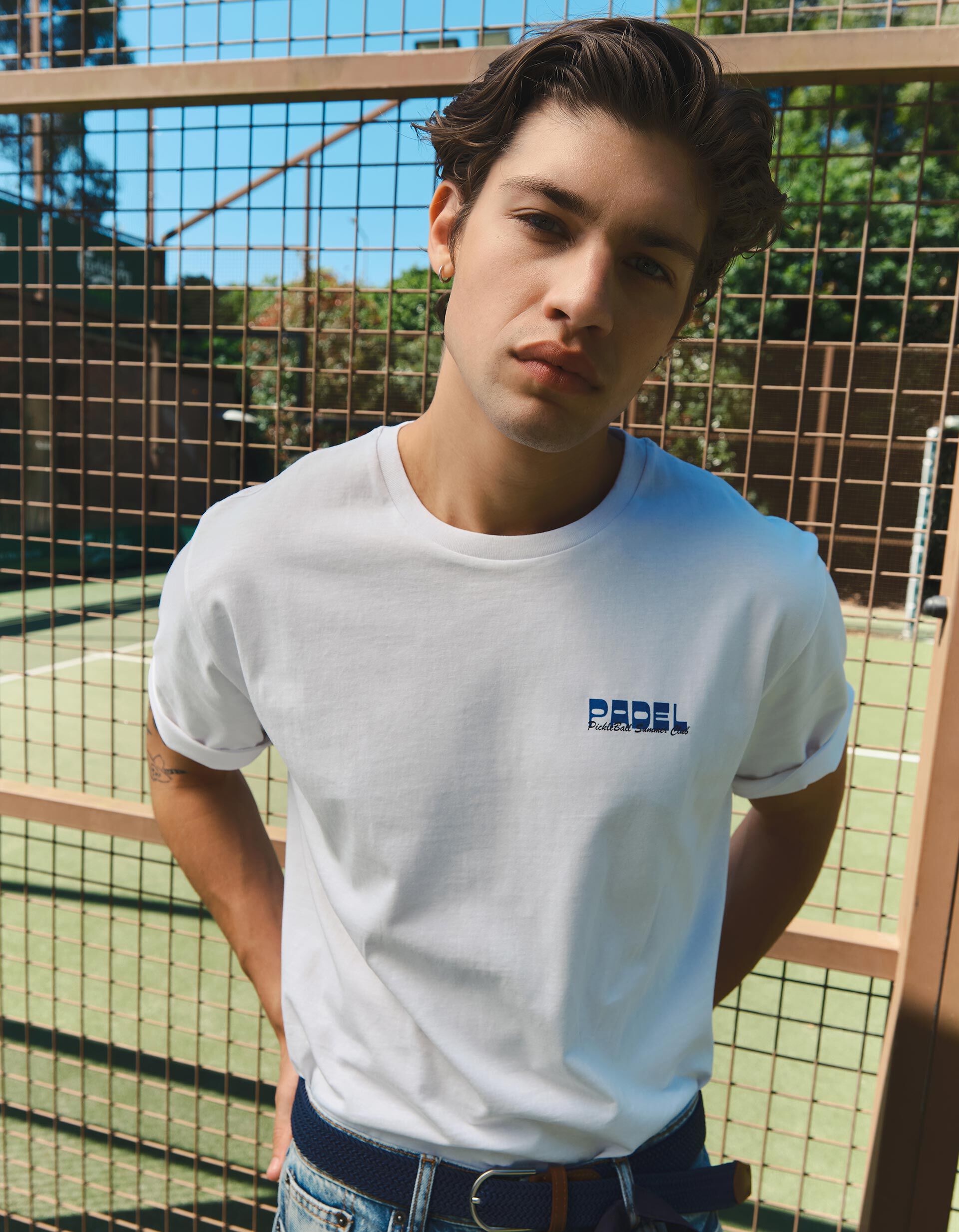 Comprar Online T-shirt Jersey Estampada, Homem, Branco