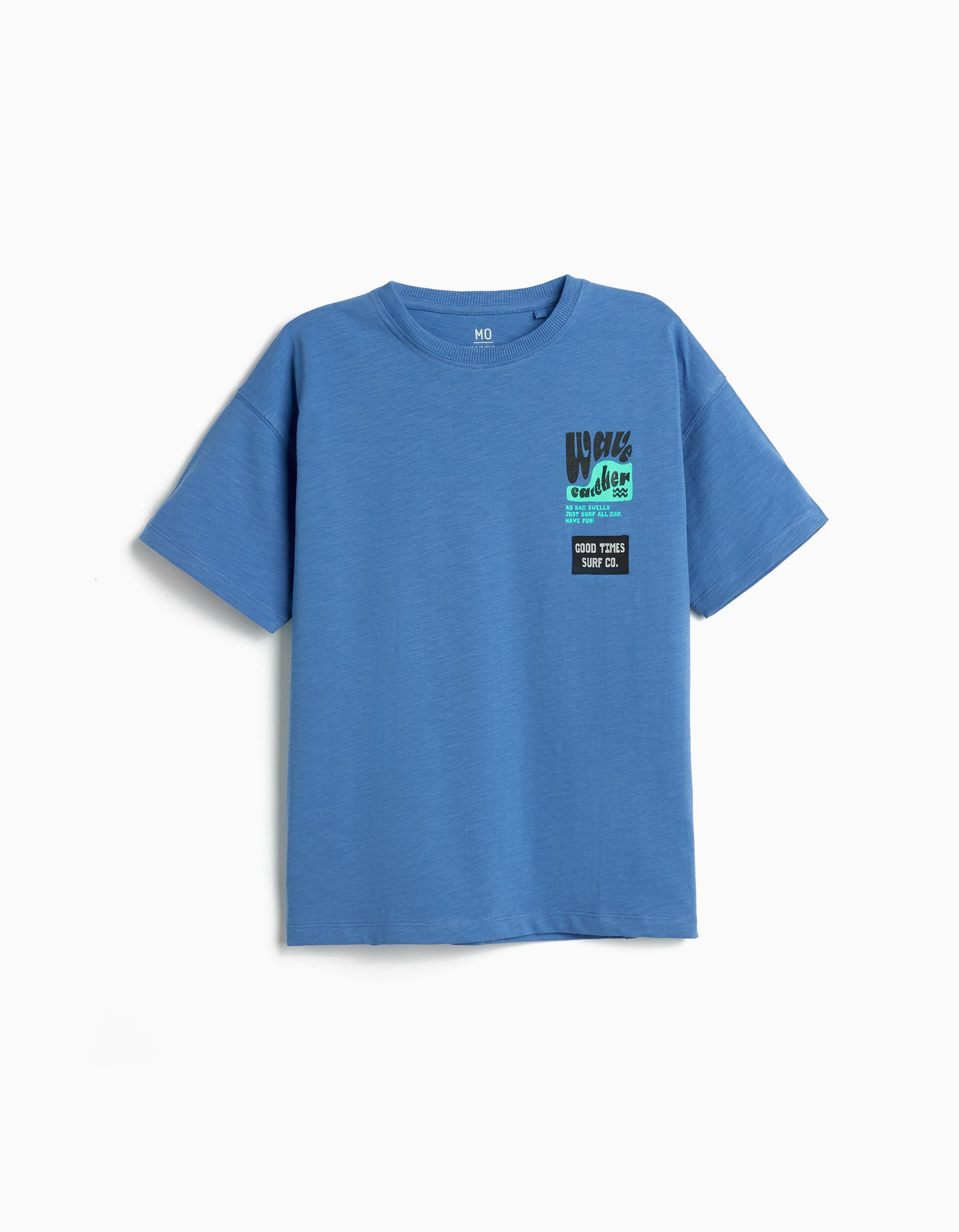 Comprar Online T-shirt com Estampado, Menino, Azul