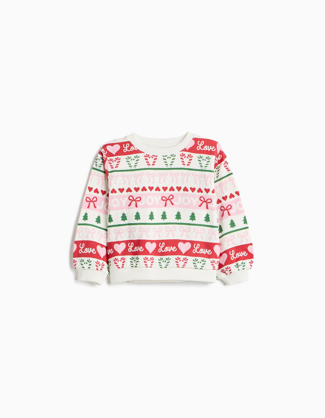 Sweatshirt De Natal, Menina, Branco