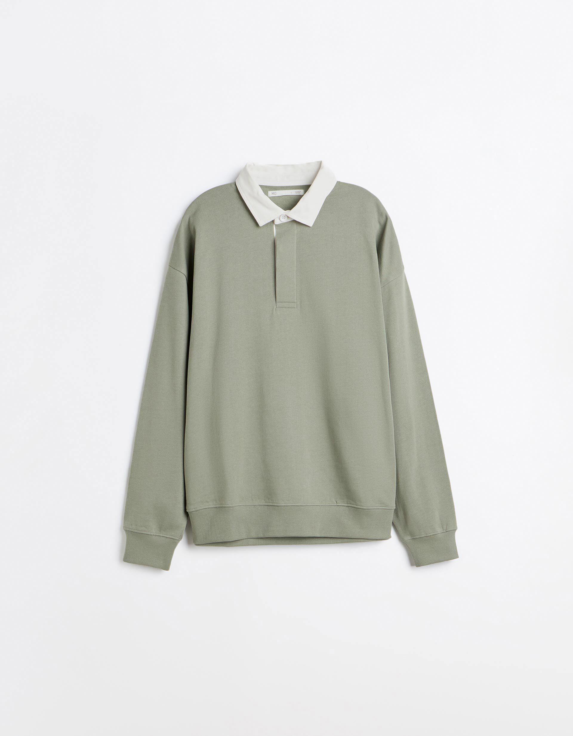 Comprar Online Camisola Com Gola Polo, Homem, Verde