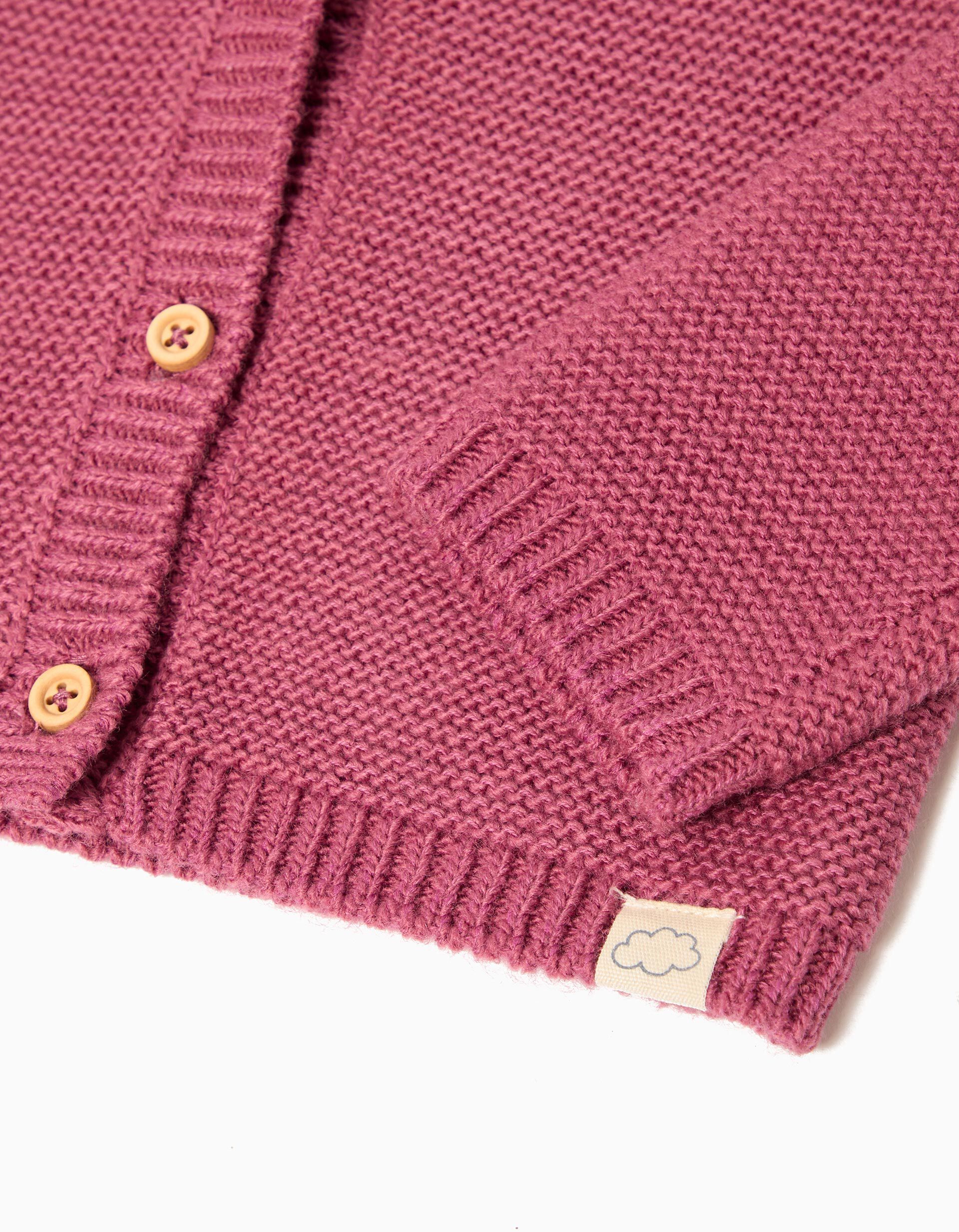 Comprar Online Casaco de Malha, Rec&eacute;m-Nascido, Roxo