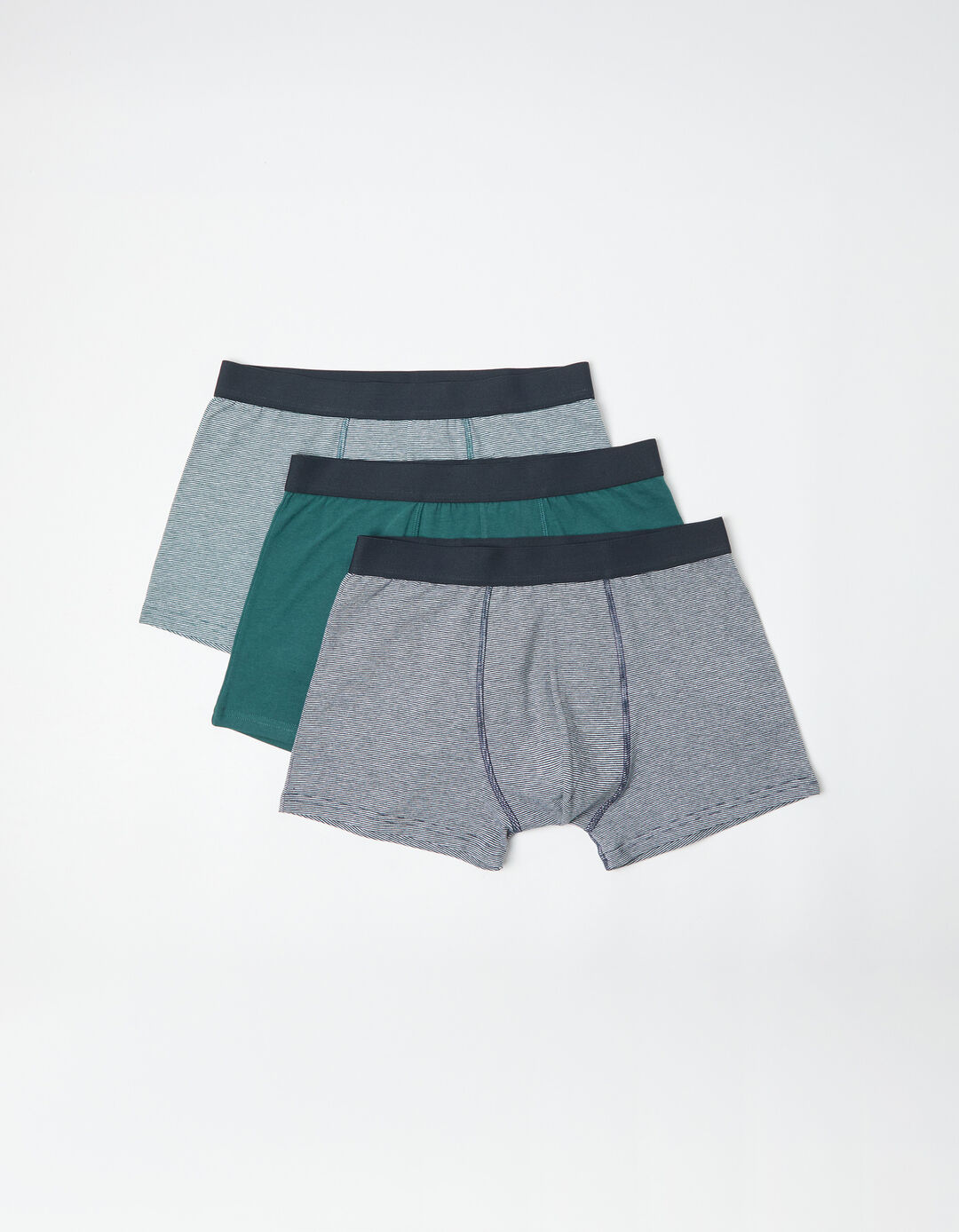 Pack 3 Boxers, Homem, Verde Escuro