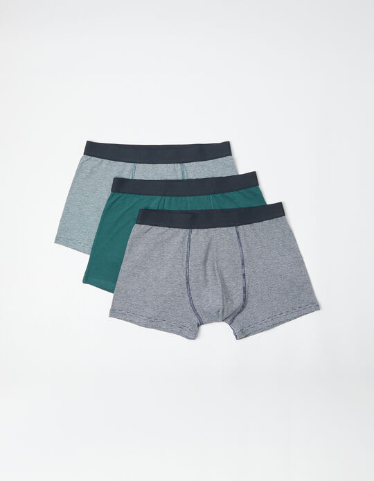 Comprar Online Pack 3 Boxers, Homem, Verde Escuro