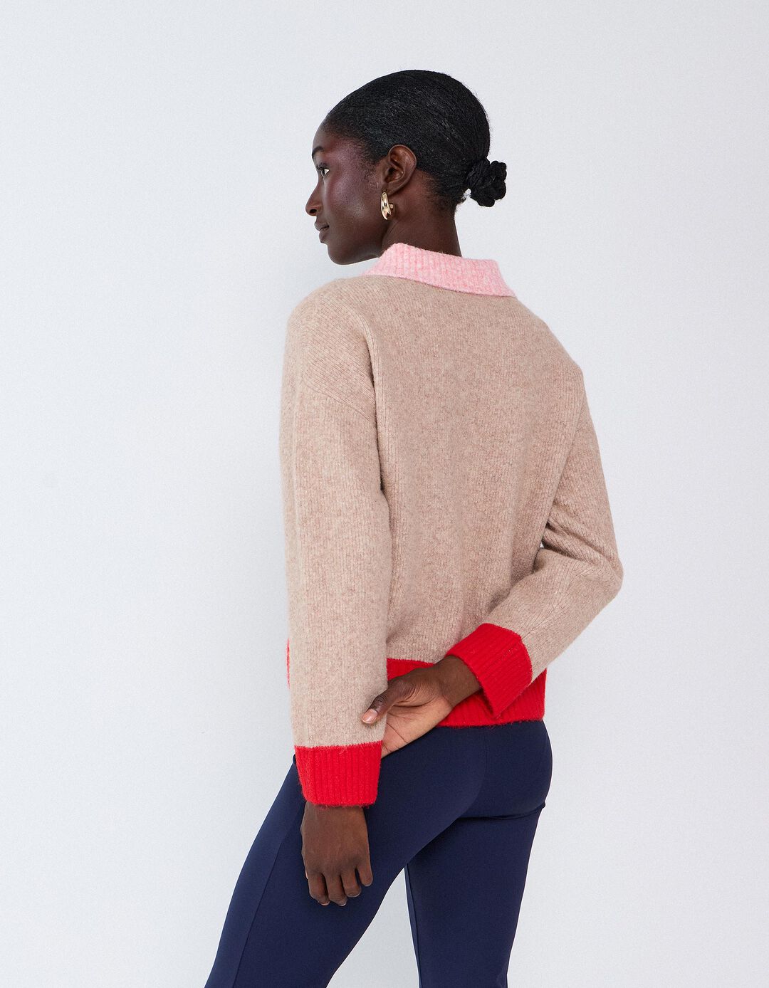Polo De Malha, Mulher, Bege