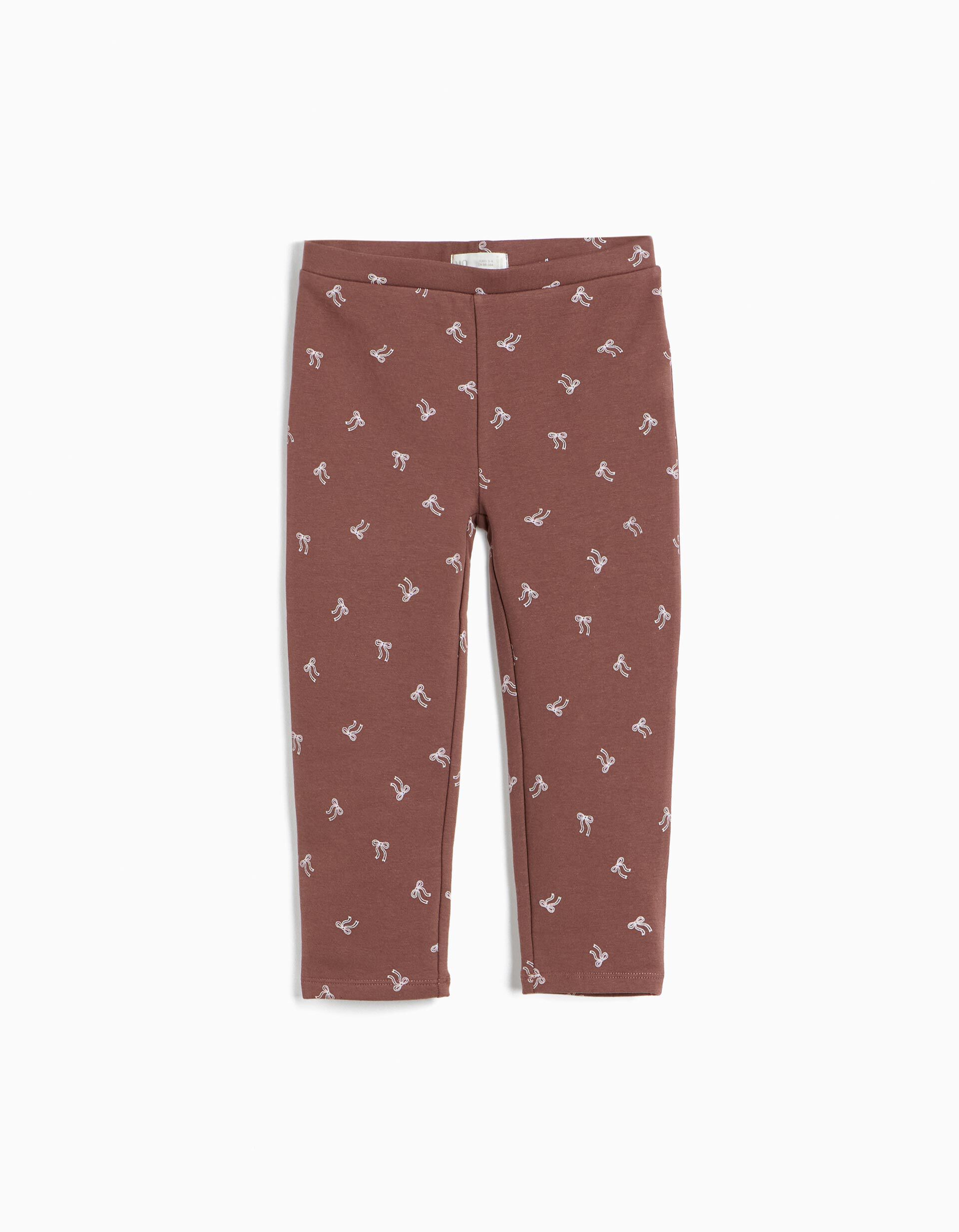 Comprar Online Leggings Com Interior Cardado, Menina, Castanho Escuro