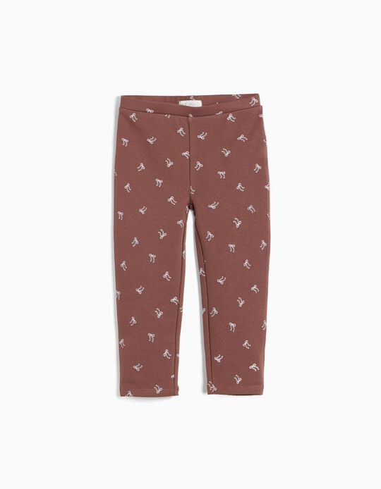 Comprar Online Leggings Com Interior Cardado, Menina, Castanho Escuro
