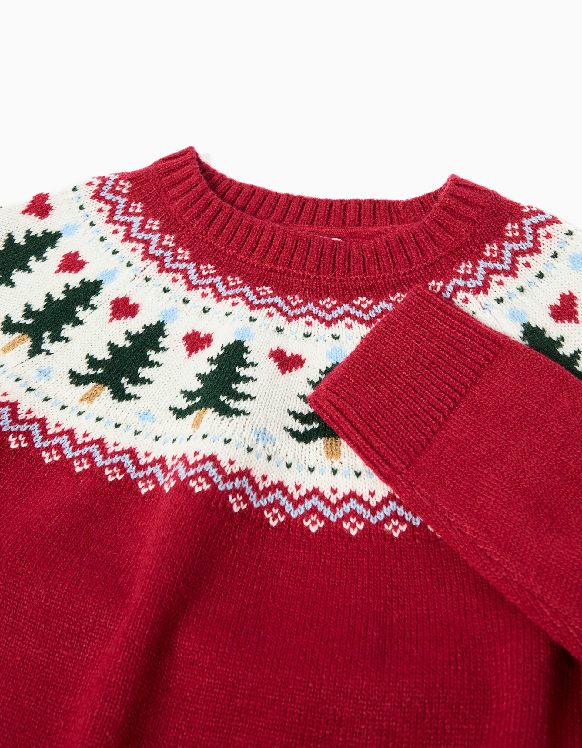 Comprar Online Camisola de Malha, Menina, Vermelho