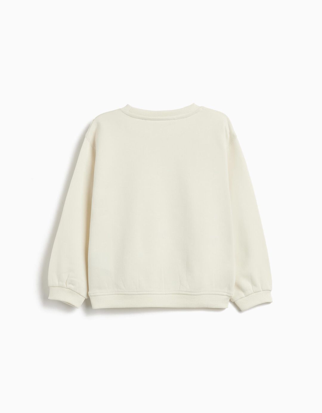 Sweatshirt de Felpa, Menina, Branco