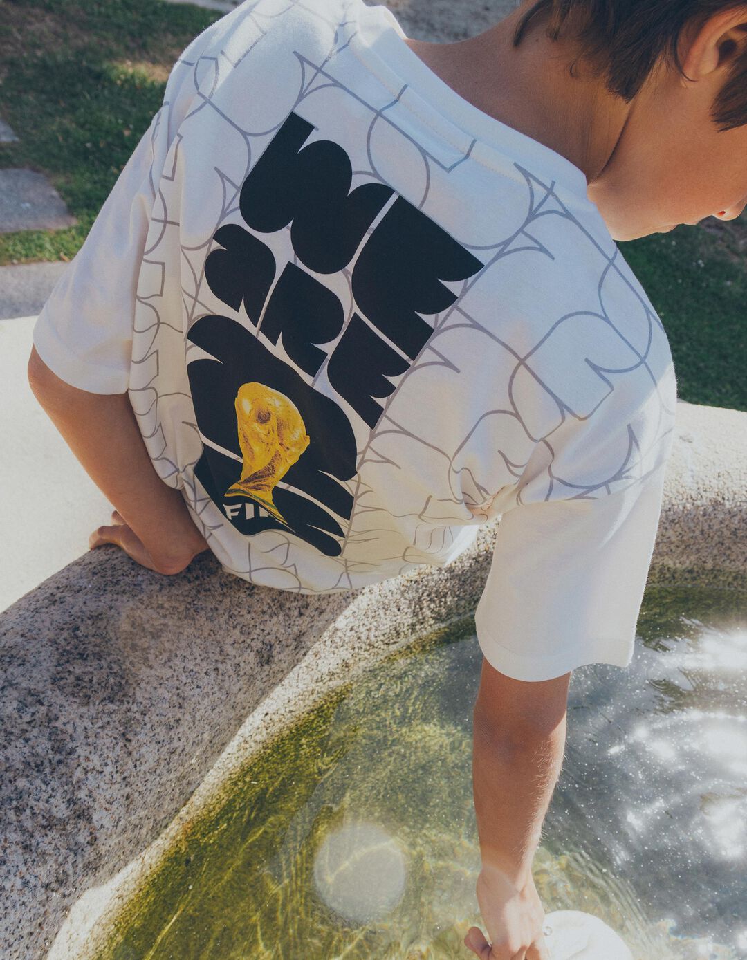 T-shirt 'FIFA', Menino, Branco