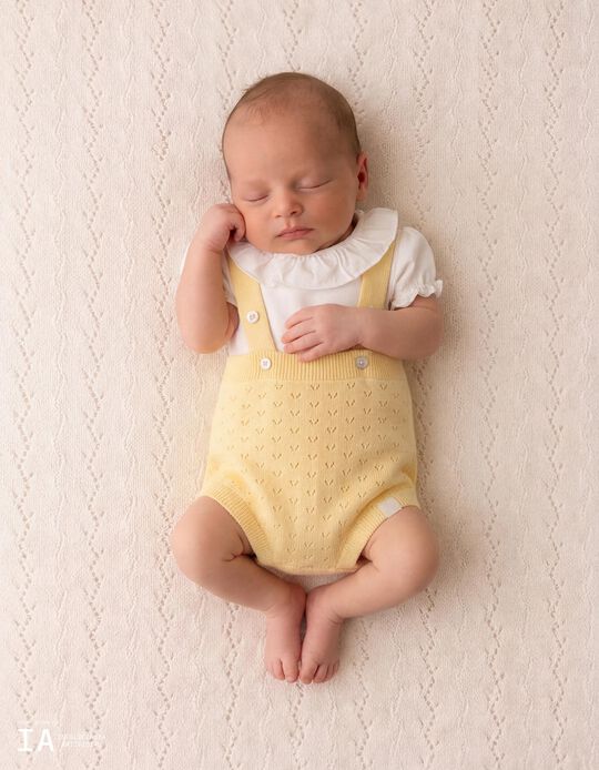 Comprar Online Cal&ccedil;&otilde;es de Malha, Rec&eacute;m-Nascido, Amarelo Claro