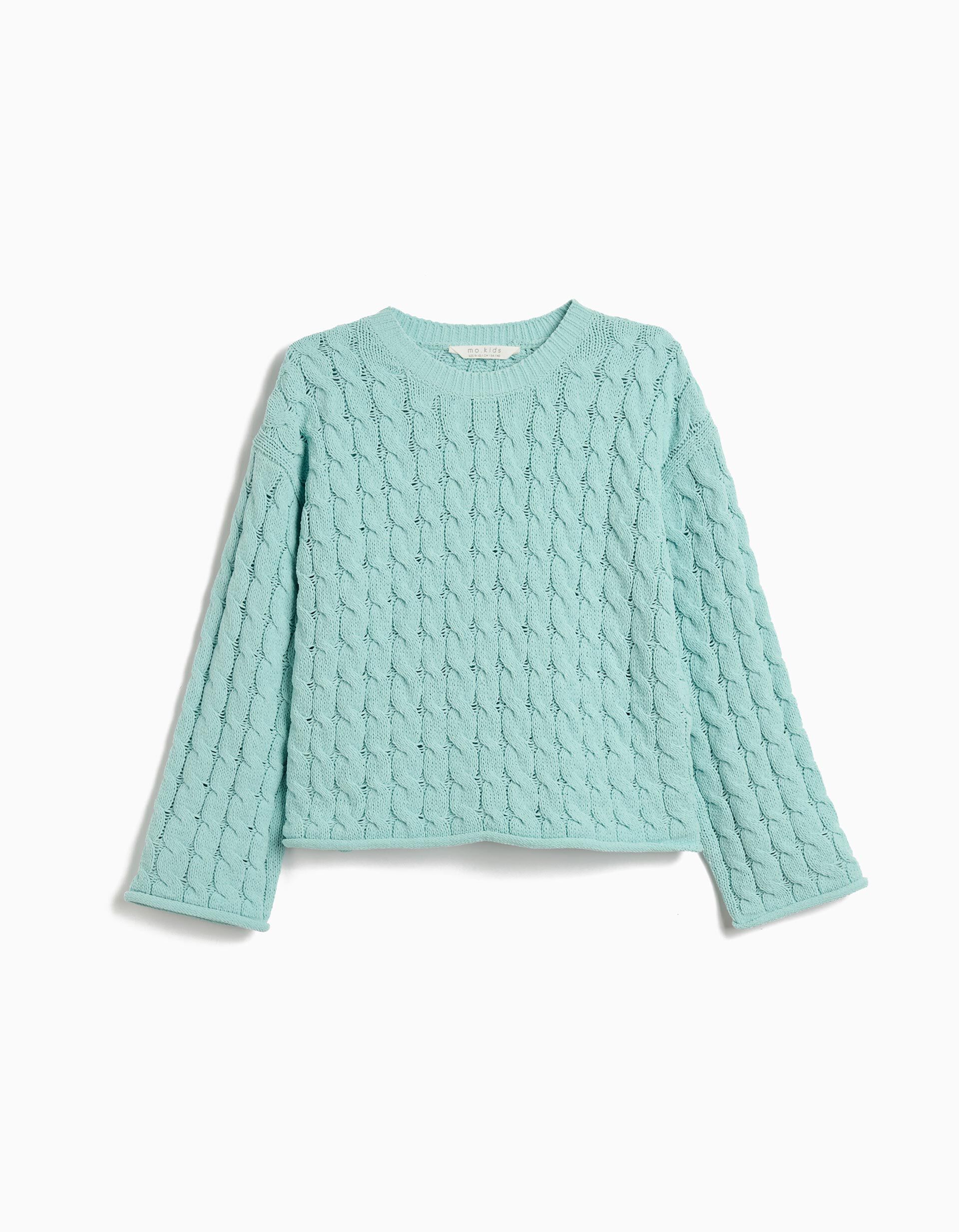 Comprar Online Camisola de Malha, Menina, Azul Claro