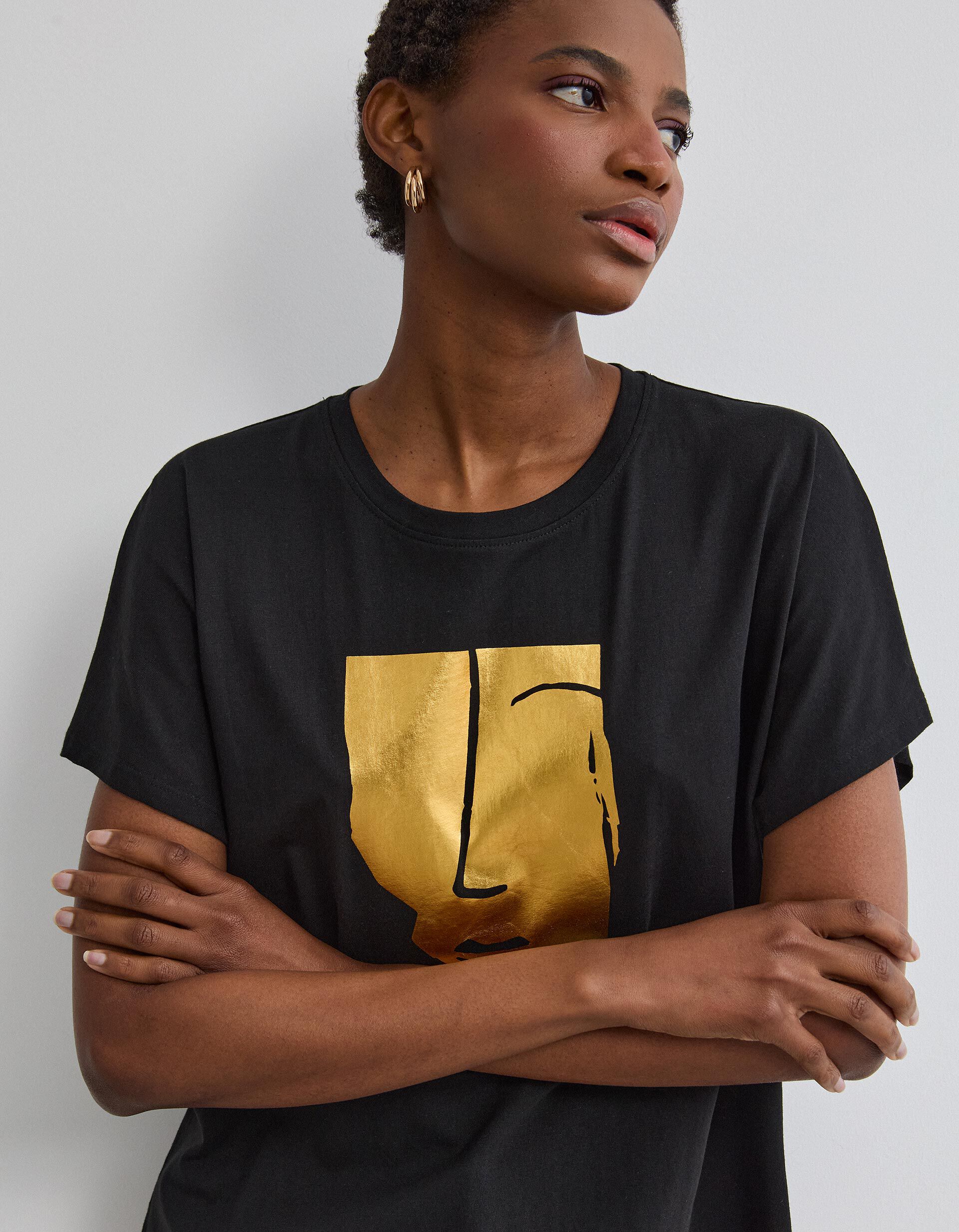 Comprar Online T-shirt Manga Curta, Mulher, Preto