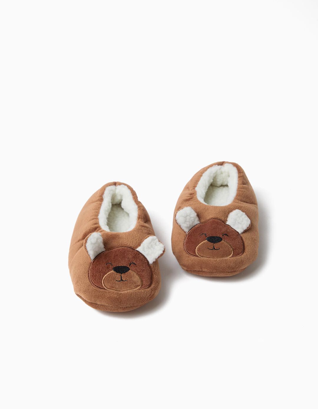Pantufas Urso, Menina, Castanho