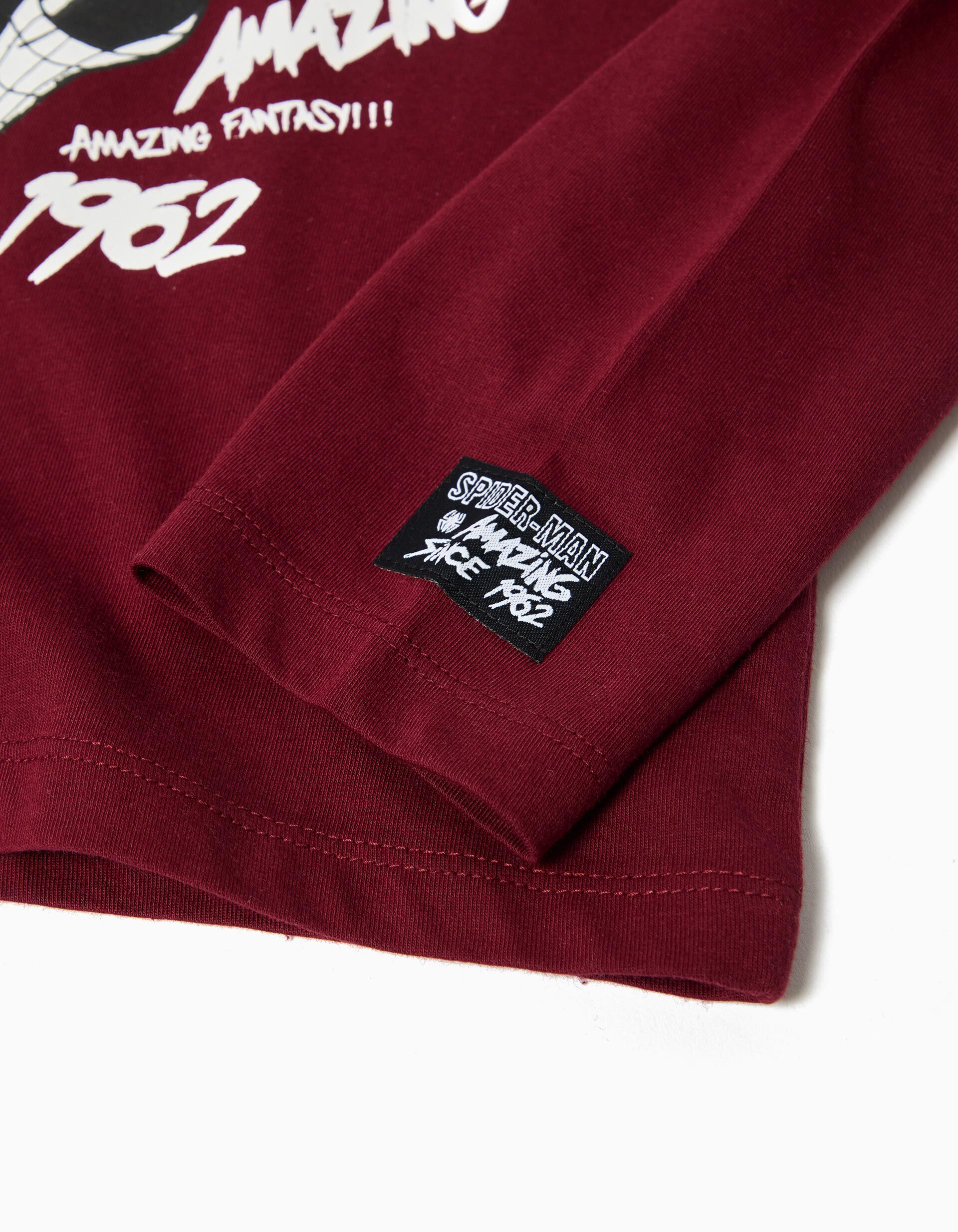 Comprar Online T-shirt Manga Comprida 'Spider-Man' &copy;Disney, Menino, Vermelho Escuro