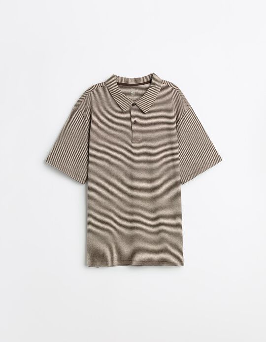 Comprar Online Polo Jersey, Homem, Castanho Escuro