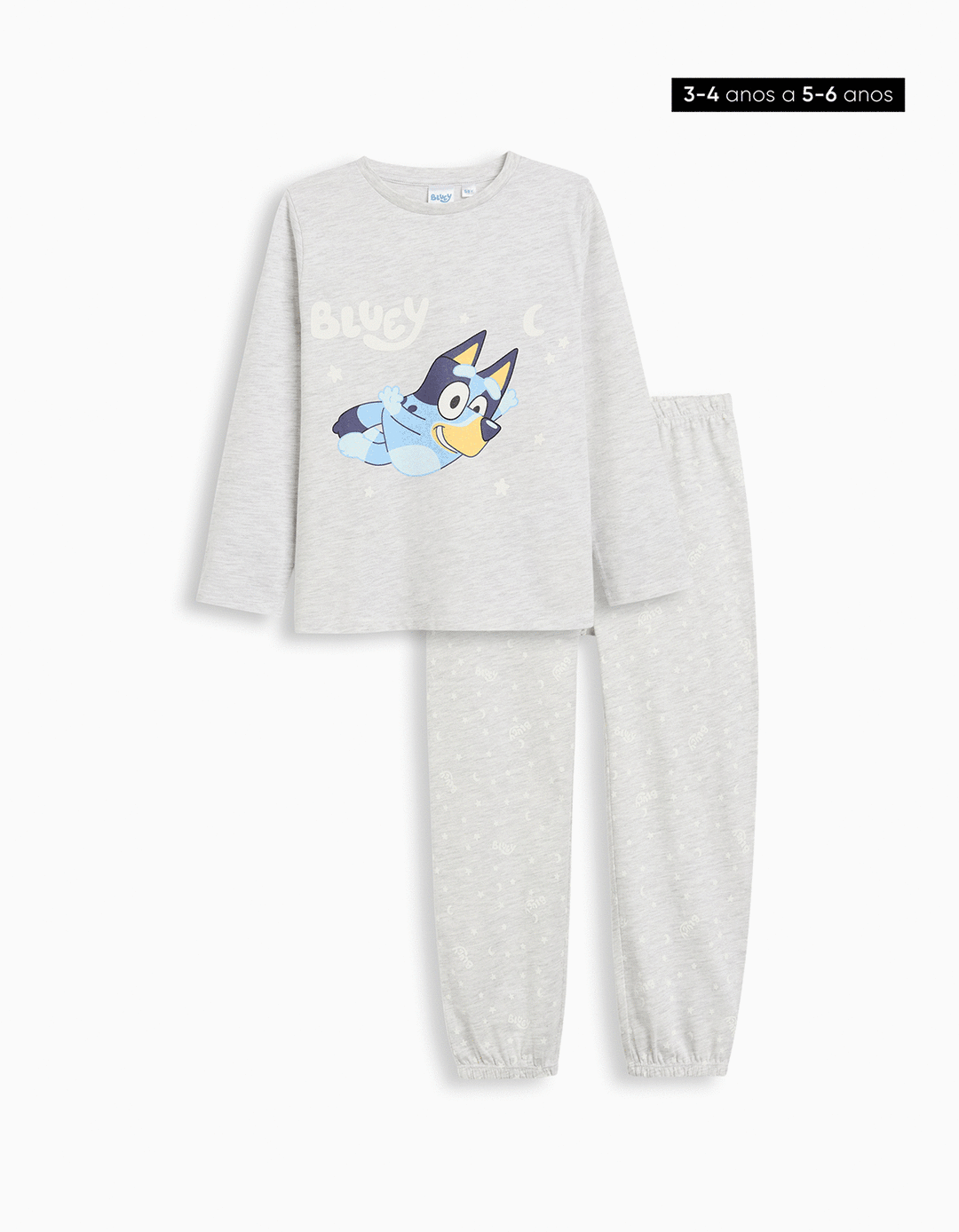 Pijama 'Bluey', Menino, Cinzento Claro