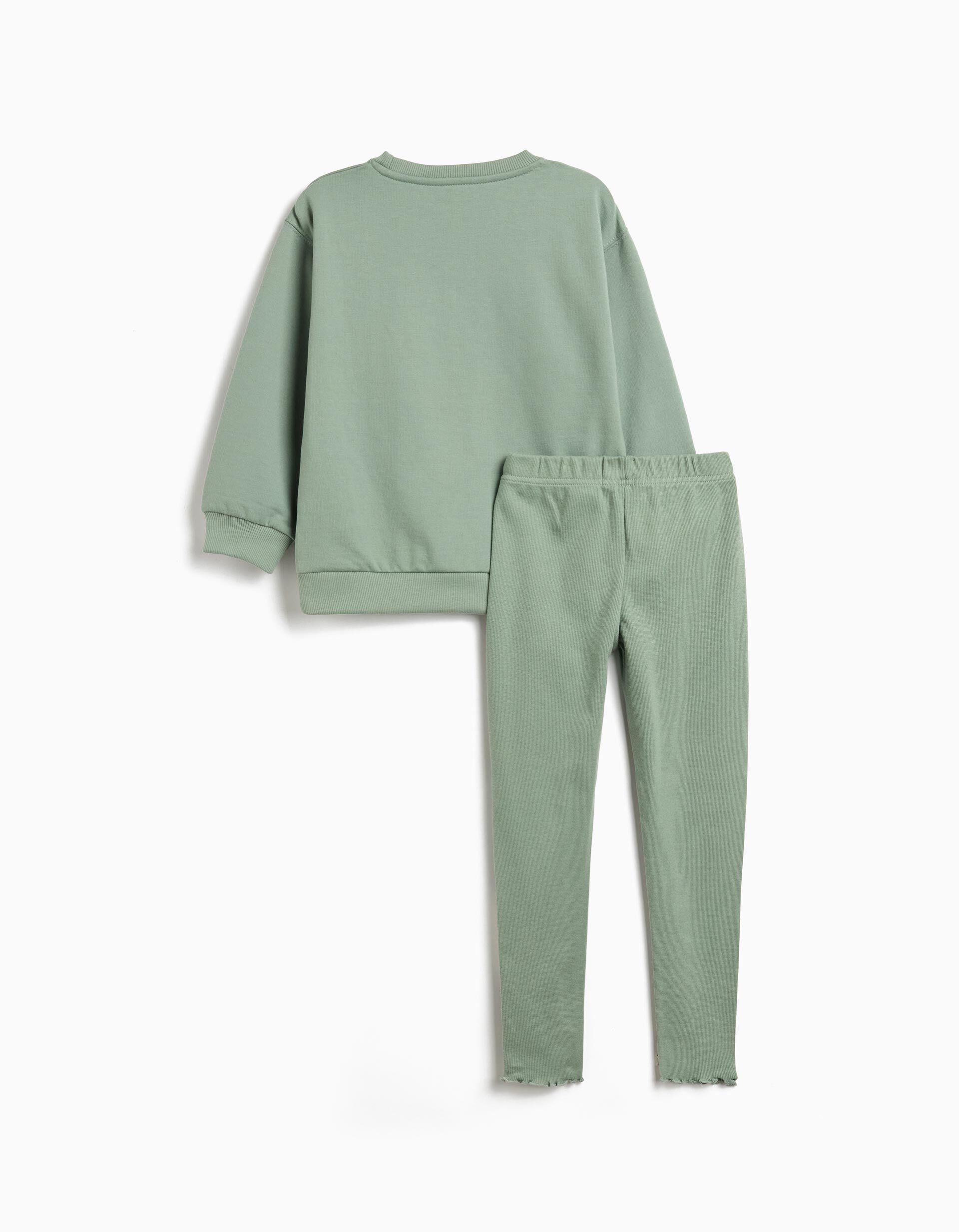 Comprar Online Conjunto Sweatshirt e Leggings, Menina, Verde