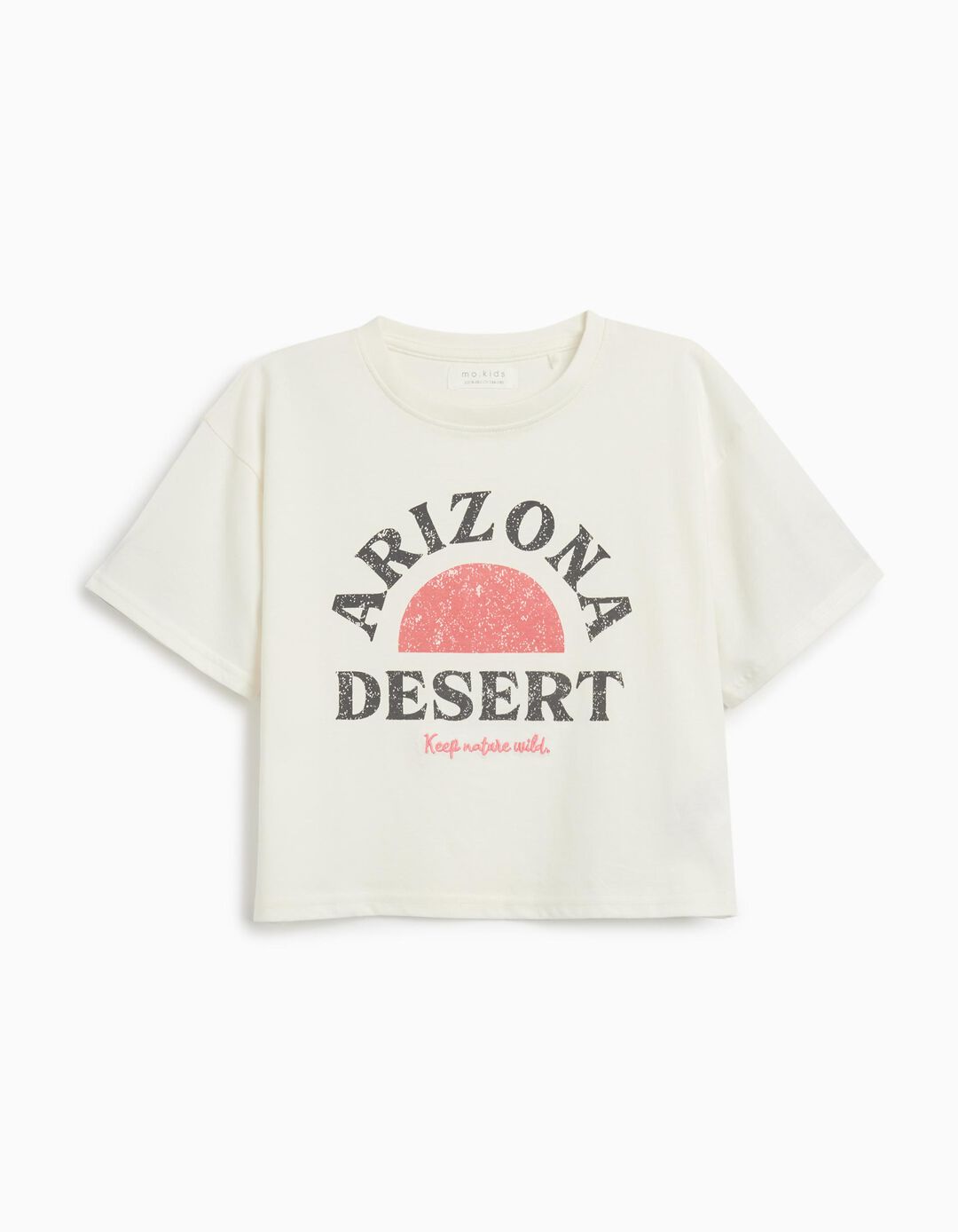 T-shirt Print, Menina, Branco 