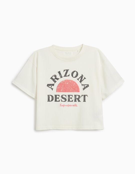 Comprar Online T-shirt Print, Menina, Branco 