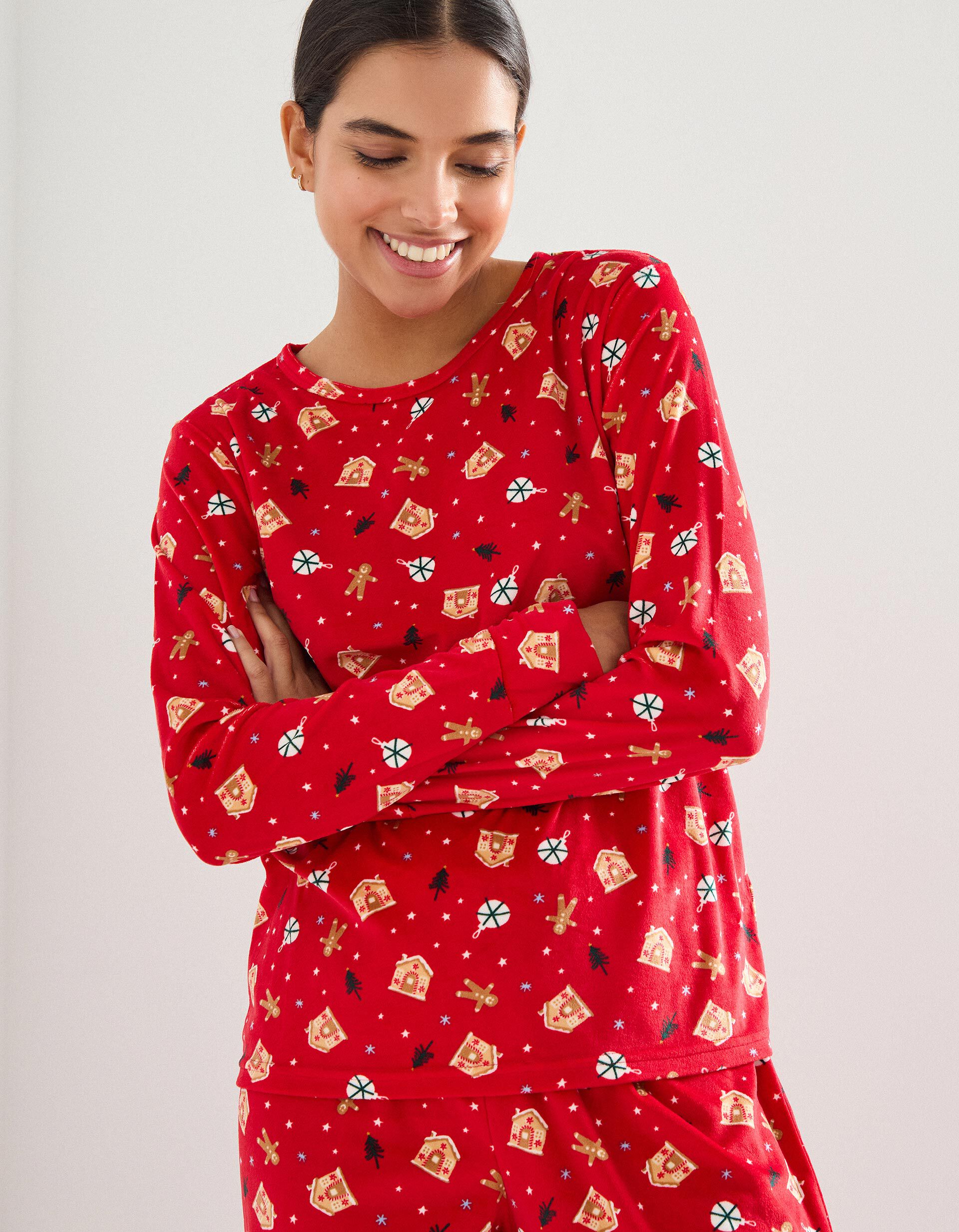 Comprar Online Pijama Aveludado de Natal, Mulher, Vermelho