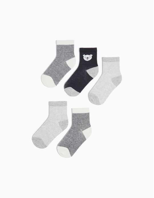 Comprar Online Pack 5 Pares de Meias, Menino, Multicor