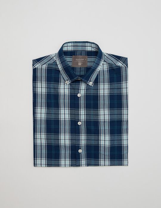 Mo Essentials Short Sleeve Shirt, Men, Dark Blue