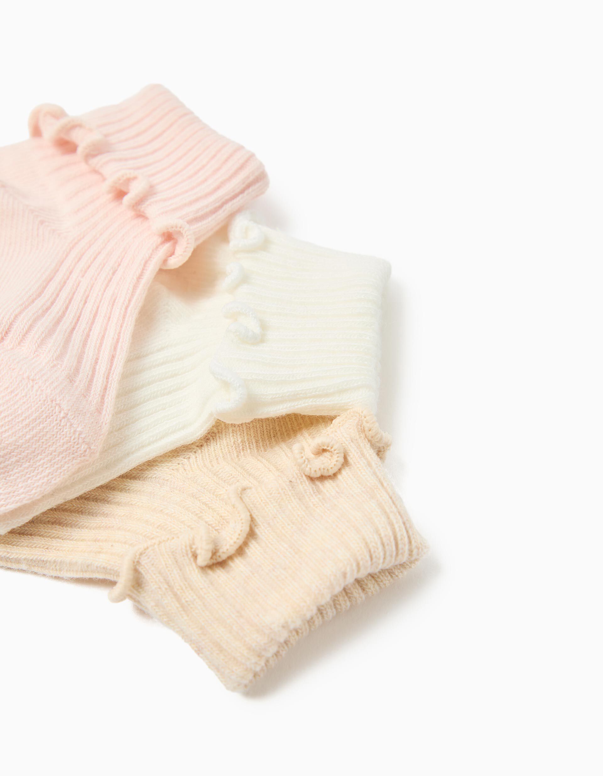 Comprar Online Pack 3 Pares de Meias, Menina, Branco